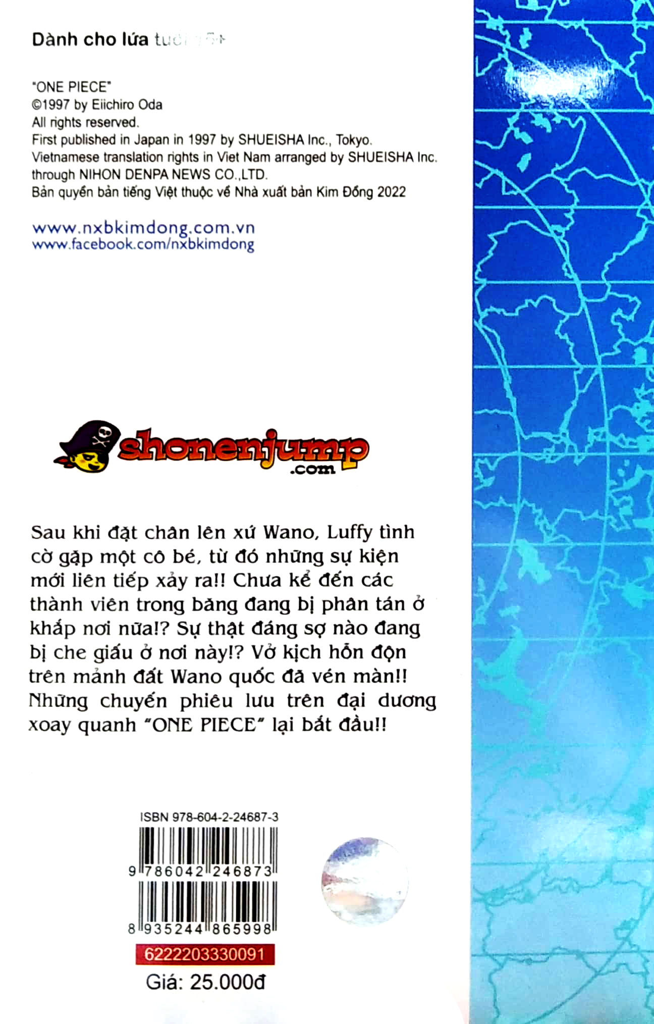 Bo
						
										
										One Piece - Tap 91 - Chuyen Phieu Luu Tren Xu So Samurai - Ban Bia Ao (Tai Ban 2022)