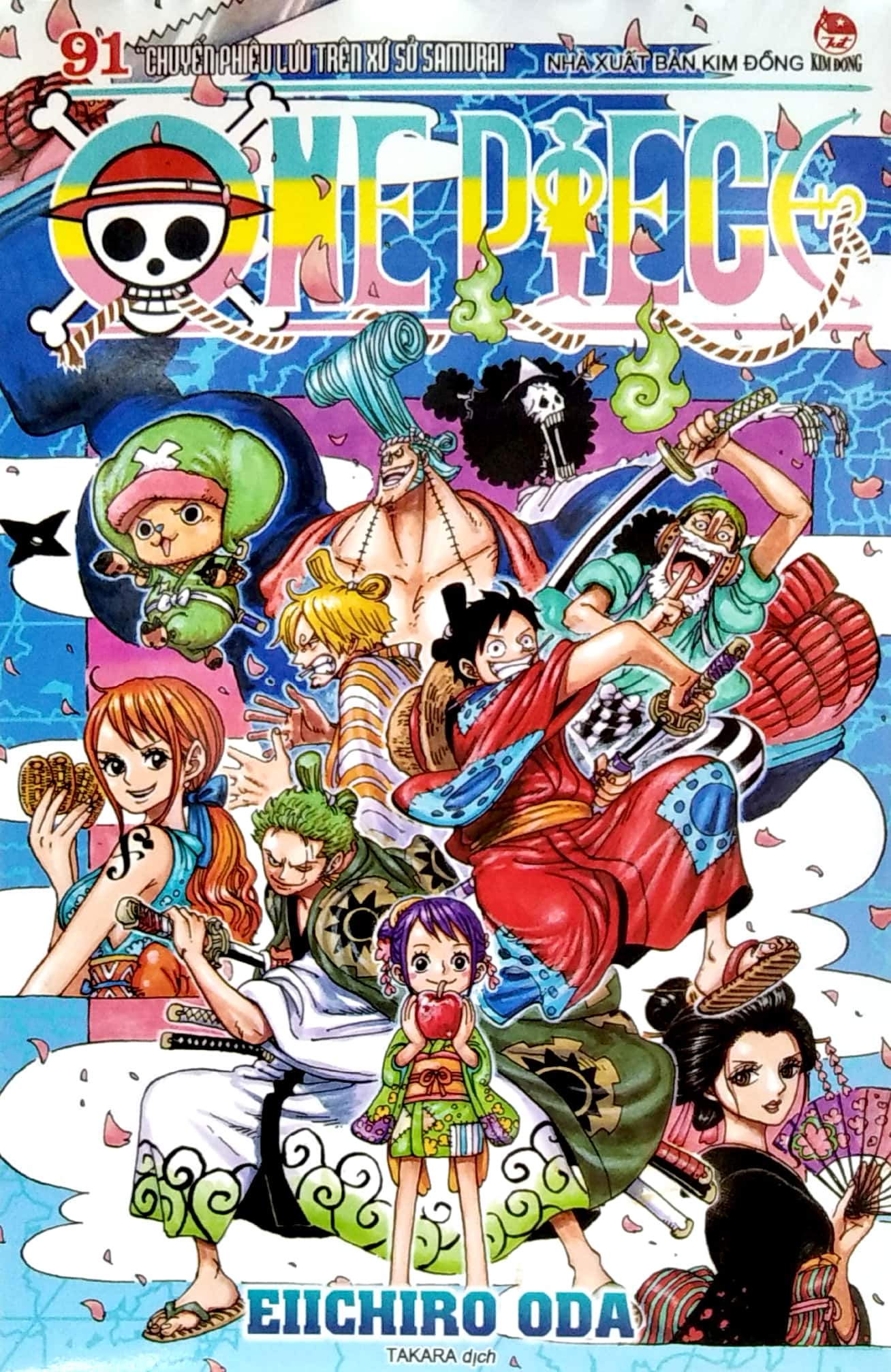 bộ one piece - tập 91 - chuyến phiêu lưu trên xứ sở samurai (tái bản 2022)