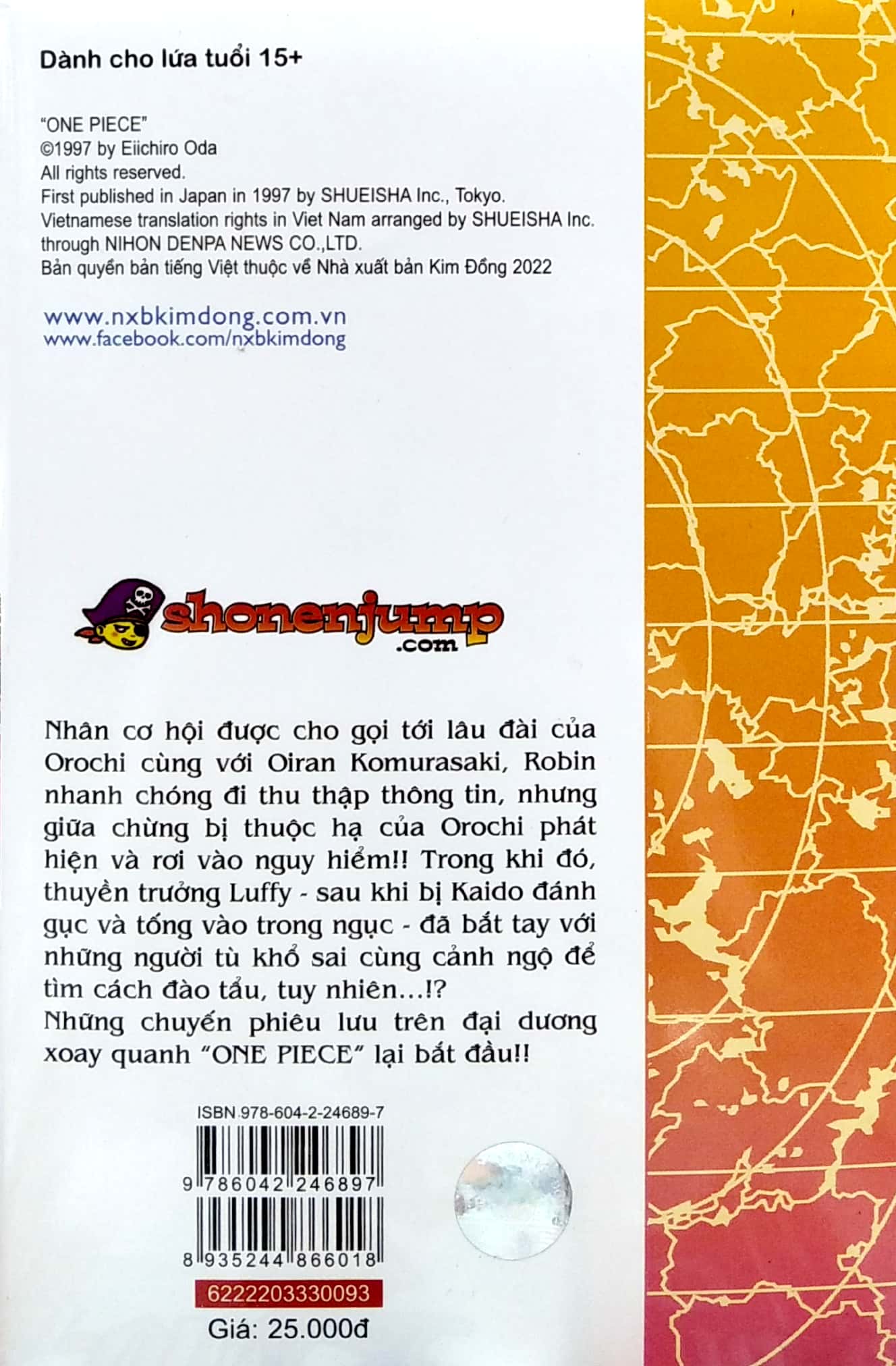 Bo
						
										
										One Piece - Tap 93 - Nhan Vat Tieng Tam Cua Lang Ebisu - Ban Bia Ao (Tai Ban 2022)