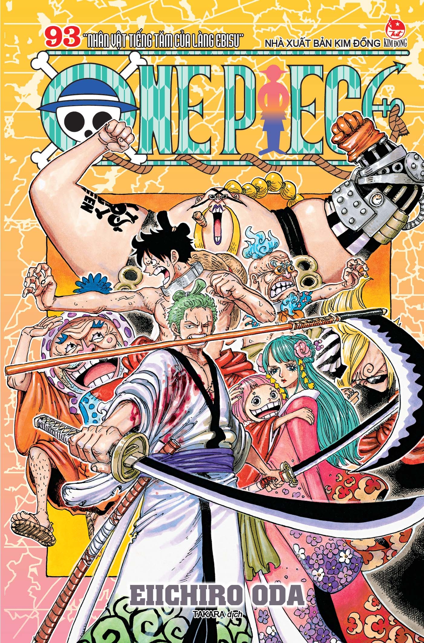 bộ one piece - tập 93 - nhân vật tiếng tăm của làng ebisu (tái bản 2022)