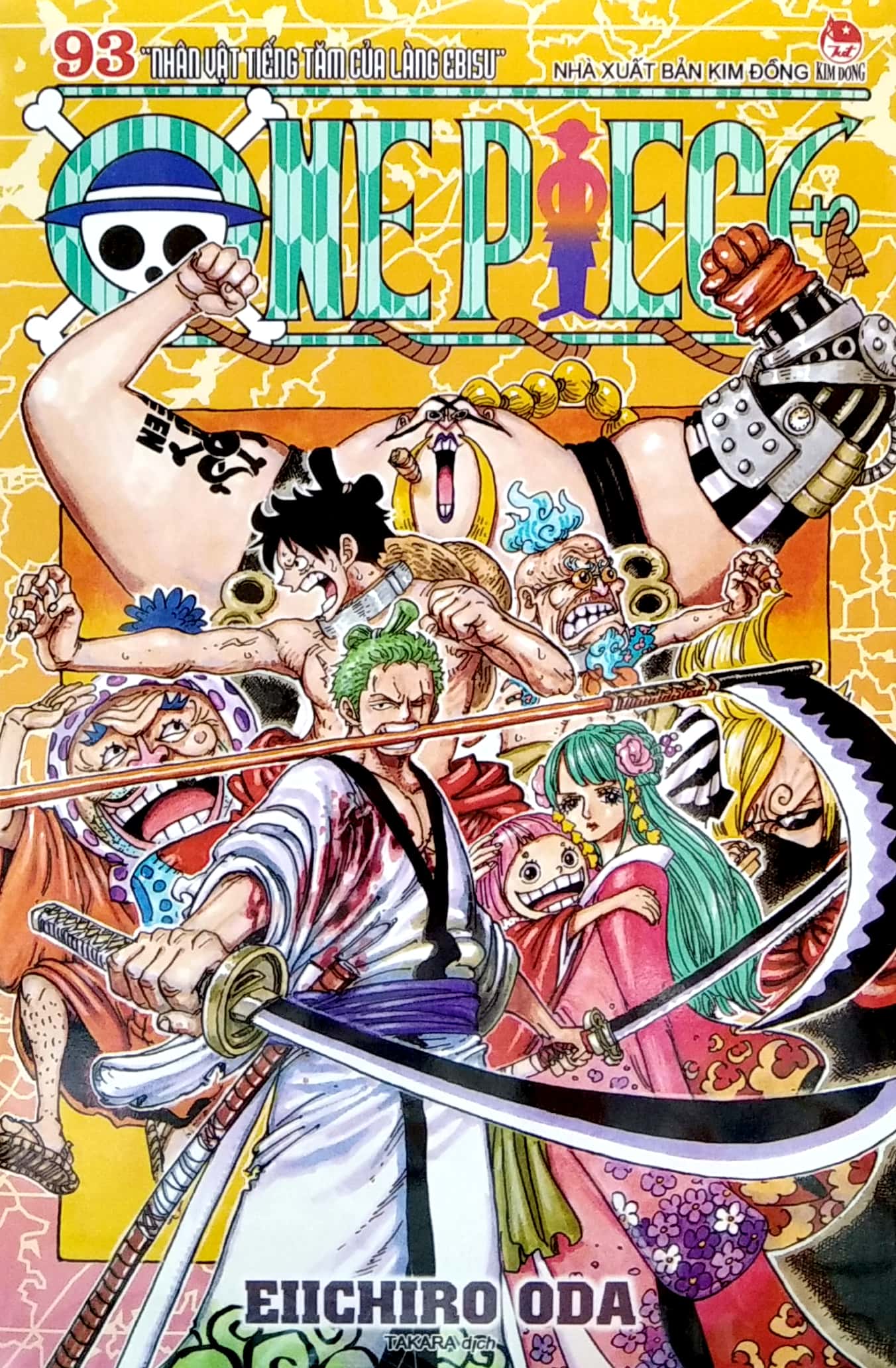 bộ one piece - tập 93 - nhân vật tiếng tăm của làng ebisu (tái bản 2022)