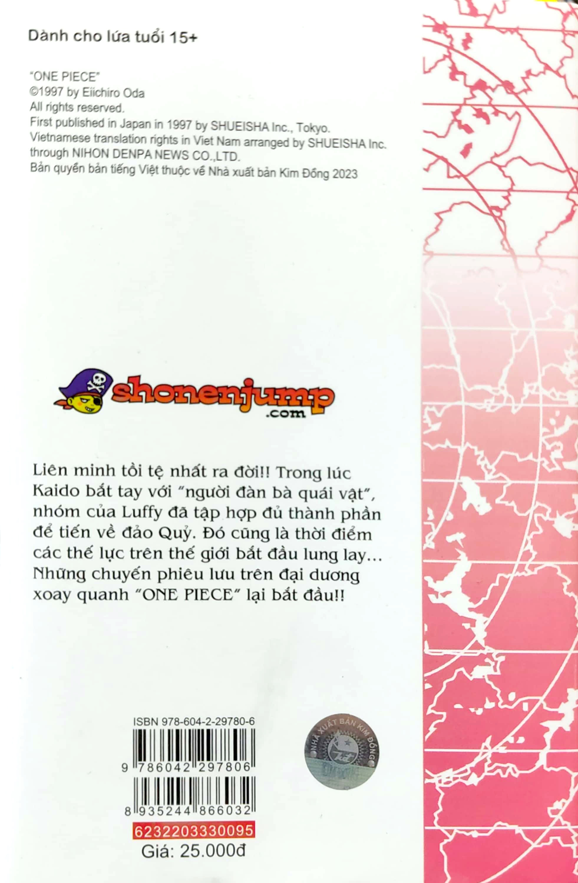 Bo
						
										
										One Piece - Tap 95 - “Chuyen Chu Du Cua Oden” - Ban Bia Ao (Tai Ban 2022)