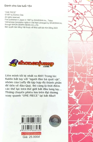 bộ one piece - tập 95 - “chuyến chu du của oden” (tái bản 2022)