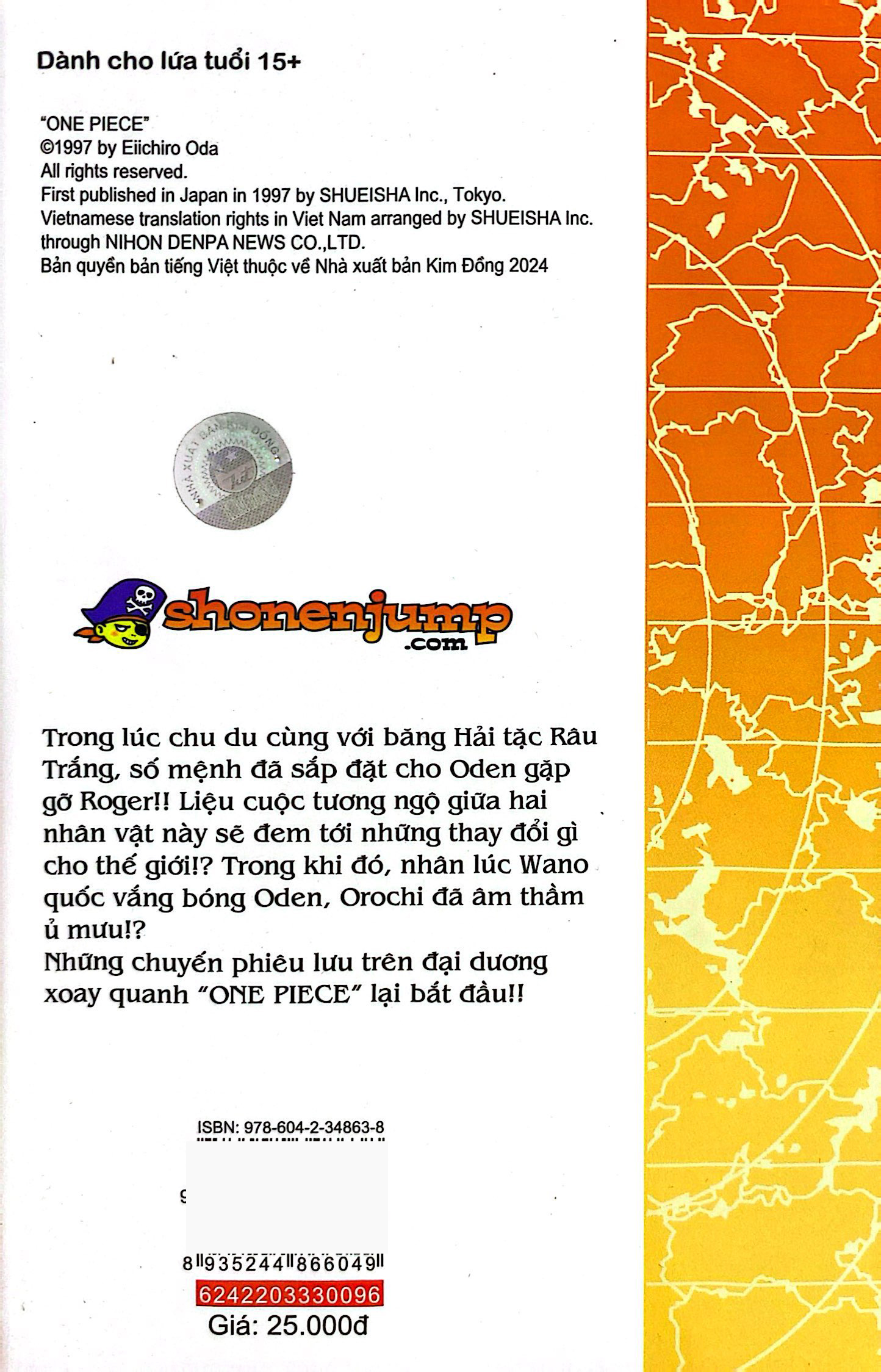Bo
						
										
										One Piece - Tap 96 - Oden Sinh Ra La De Nau Soi - Ban Bia Ao (Tai Ban 2022)