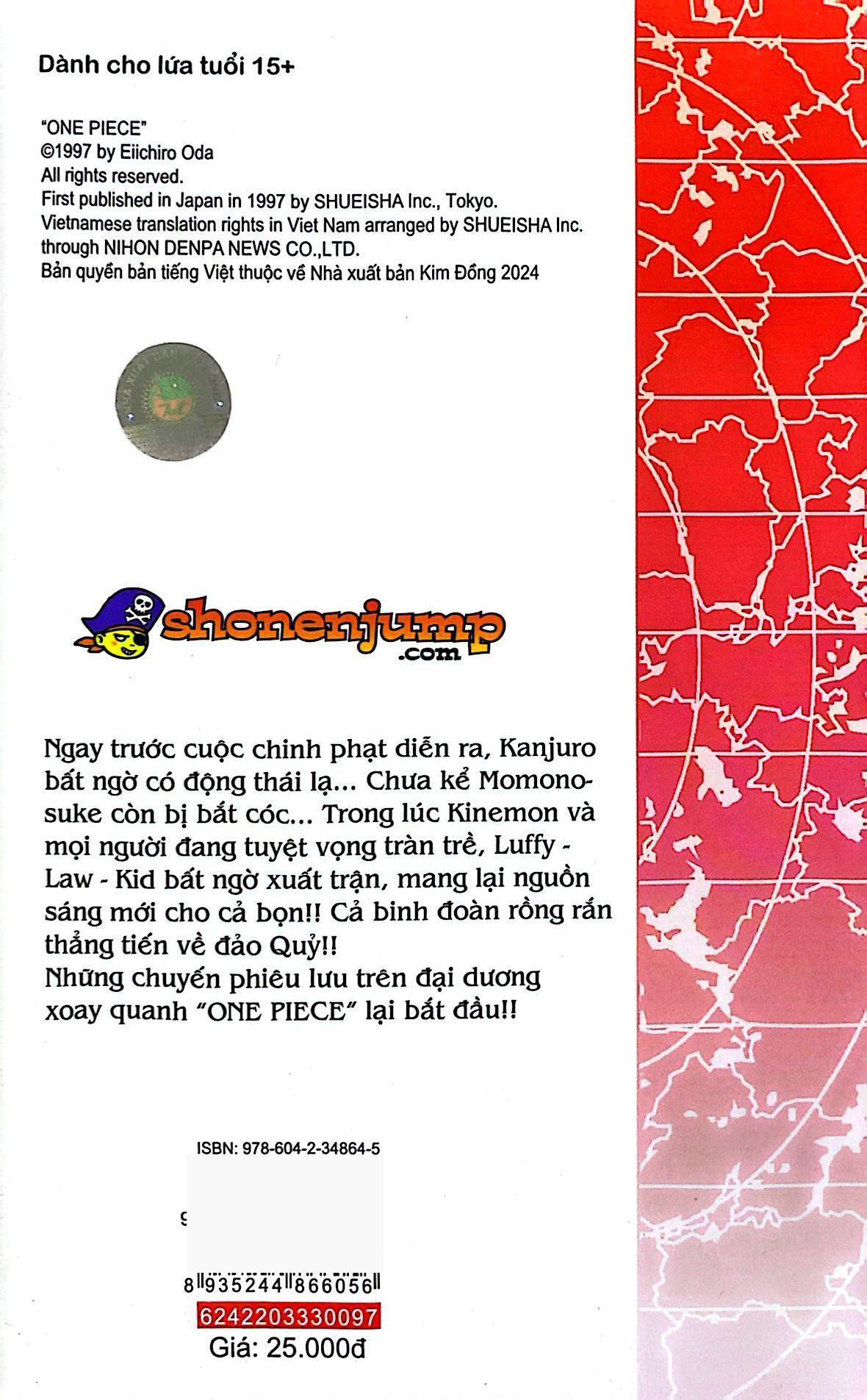 Bo
						
										
										One Piece - Tap 97 - Thanh Kinh Cua Toi - Ban Bia Ao (Tai Ban 2022)