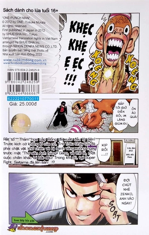 bộ one-punch man - tập 11 - đại quái trùng (tái bản 2022)