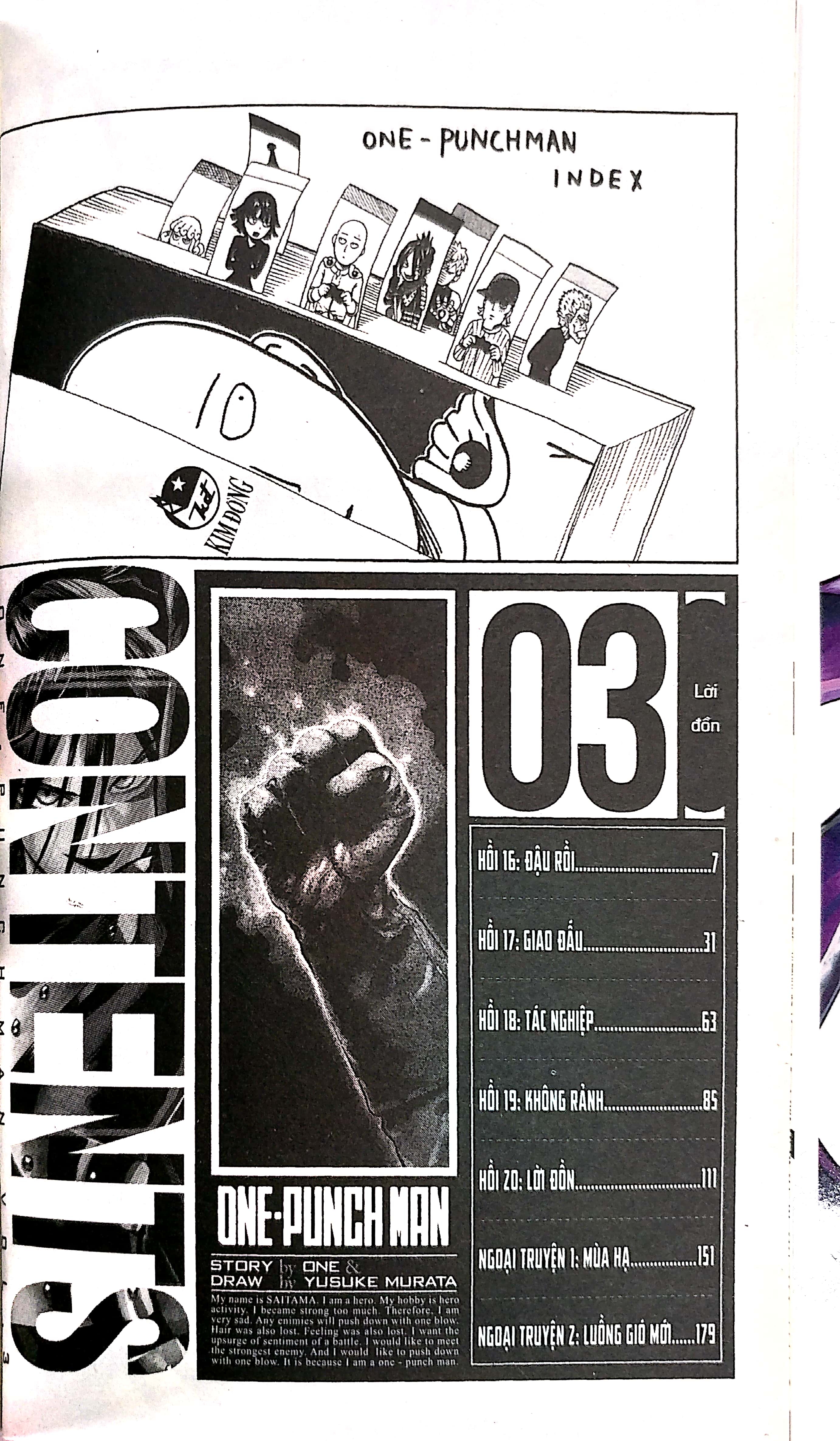 bộ one-punch man - tập 3 - lời đồn (tái bản 2022)