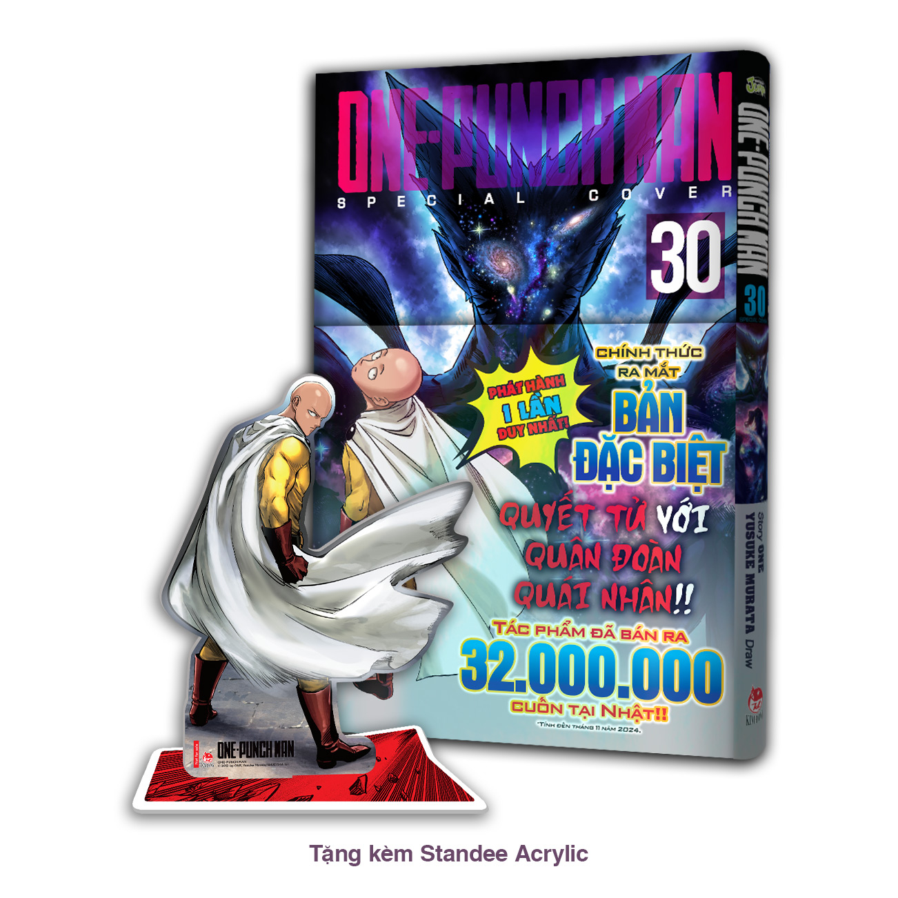 Bo
						
										
										One-Punch Man - Tap 30 - Chuong Ngai Lon Nhat - Ban Dac Biet - Tang Kem Bia Ao PVC + Standee Acrylic