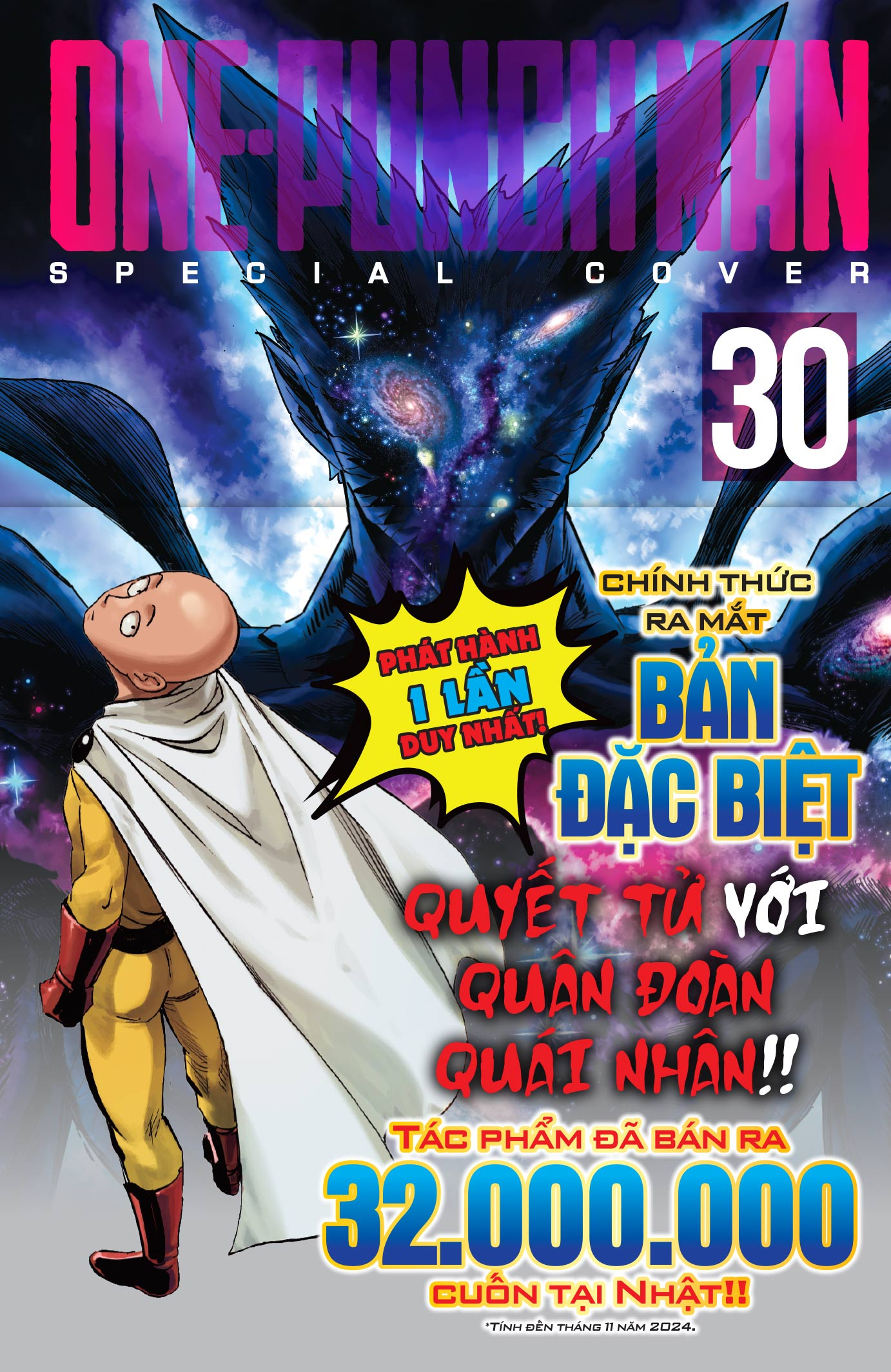 Bo
						
										
										One-Punch Man - Tap 30 - Chuong Ngai Lon Nhat - Ban Dac Biet - Tang Kem Bia Ao PVC + Standee Acrylic