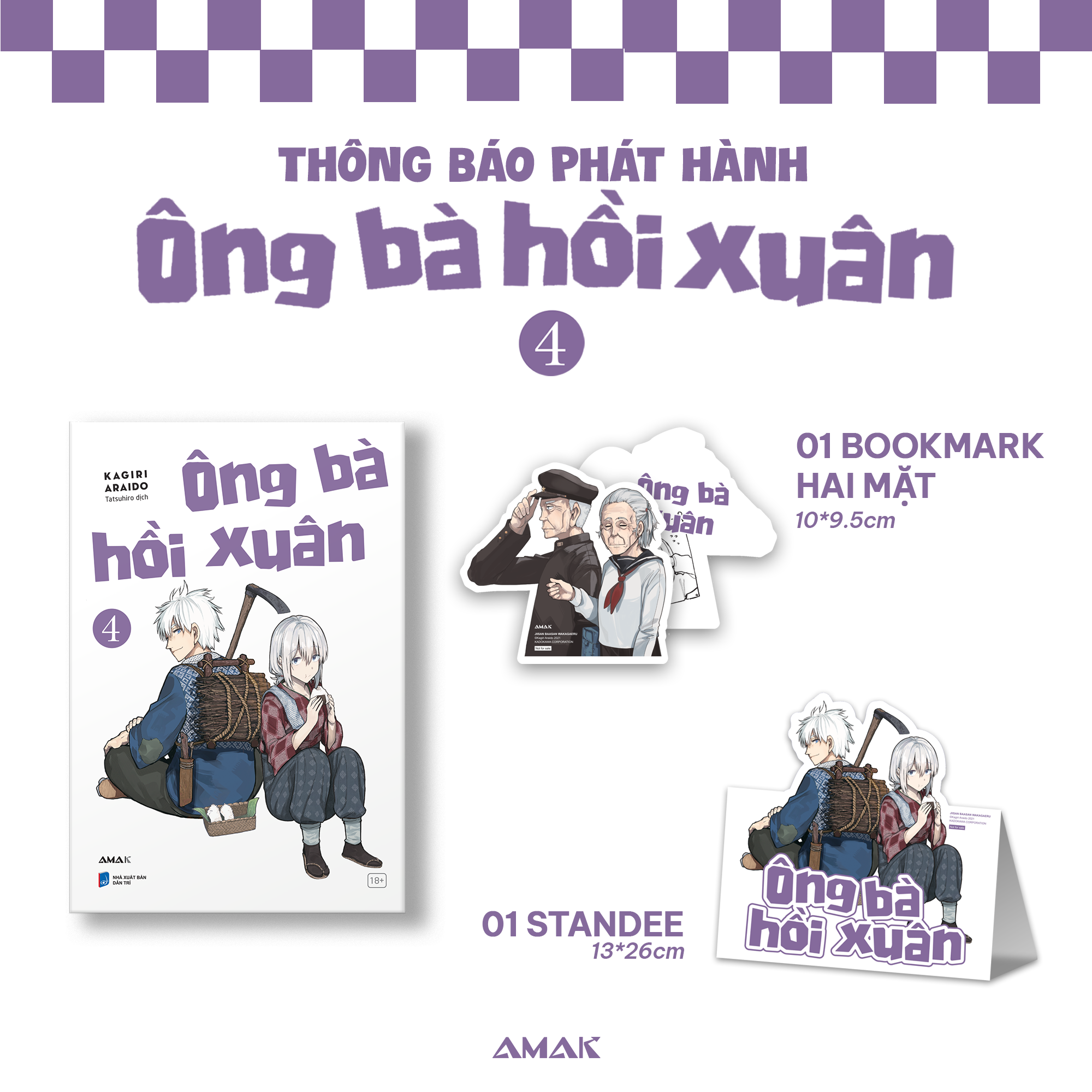 Bo
						
										
										Ong Ba Hoi Xuan - Tap 4 - Tang Kem Bookmark Hai Mat + Standee Giay
