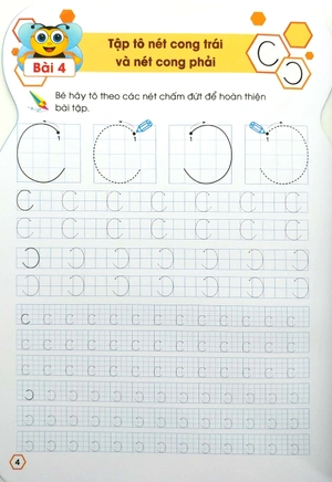 bộ ong con chăm chỉ - tập tô chữ - tập 1