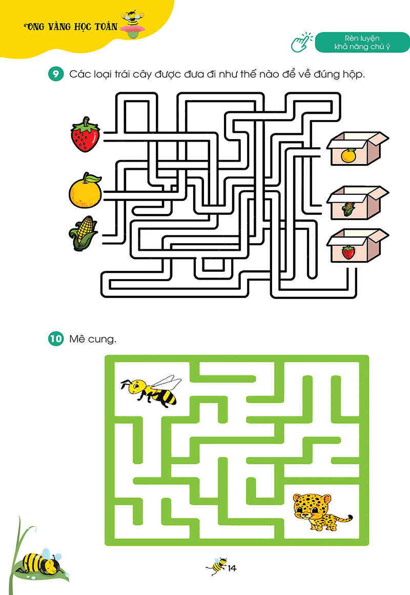 bộ ong vàng học toán dành cho trẻ 4-6 tuổi - tập 3