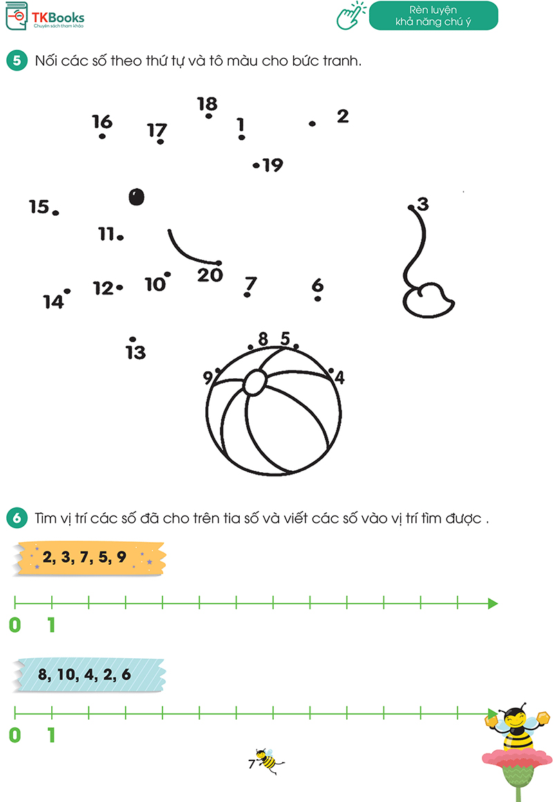 bộ ong vàng học toán dành cho trẻ 4-6 tuổi - tập 3