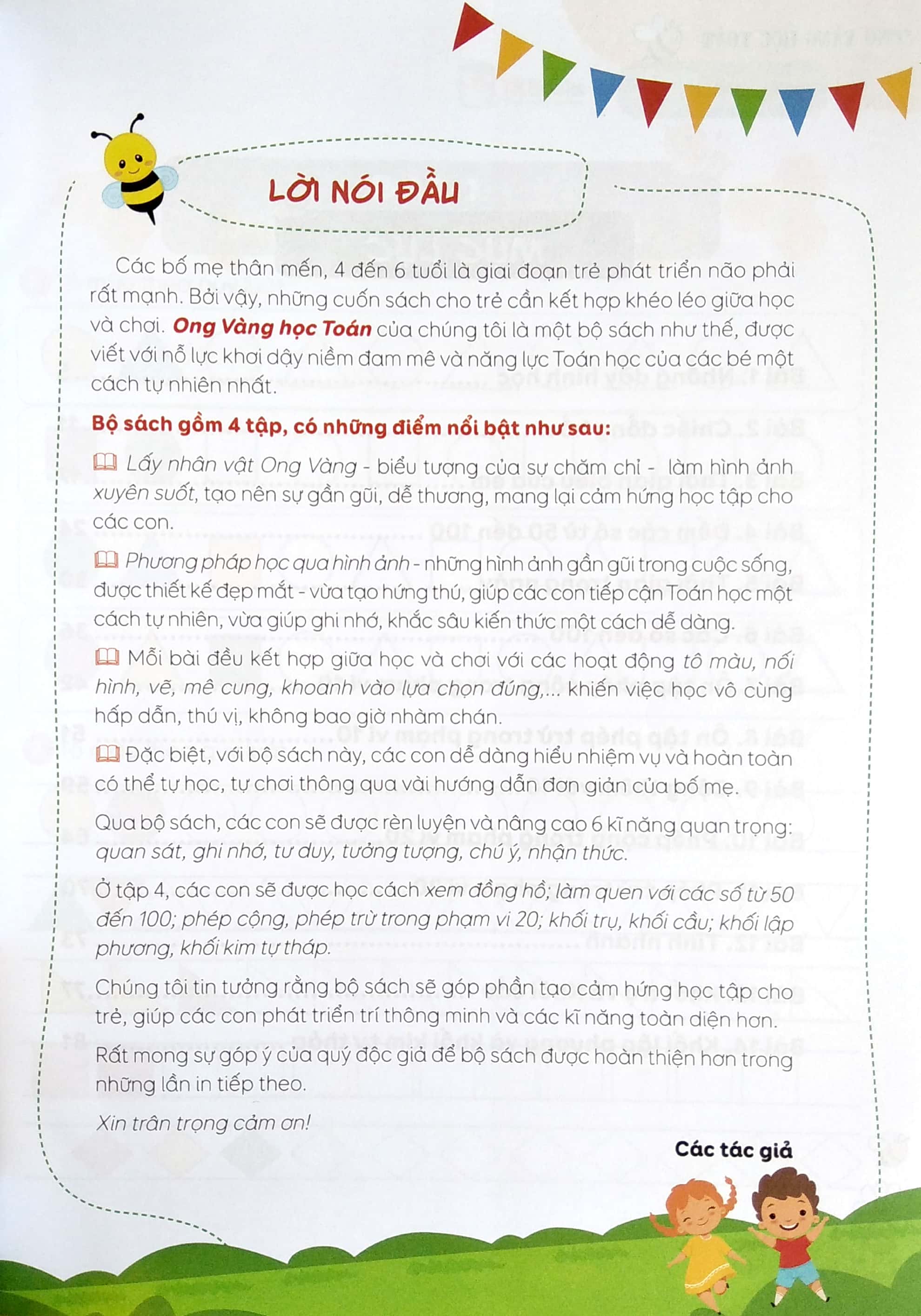 bộ ong vàng học toán dành cho trẻ 4-6 tuổi - tập 4