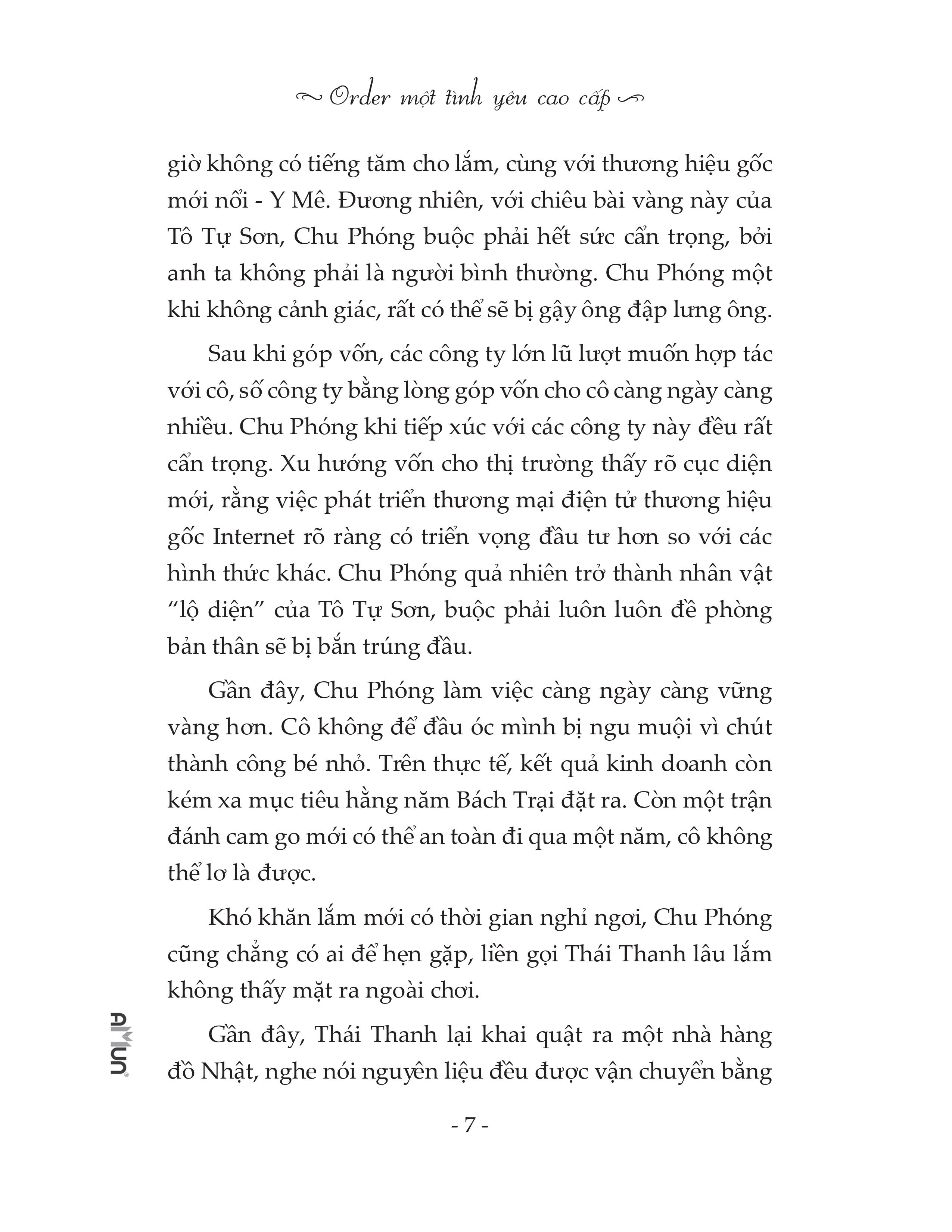 bộ order một tình yêu cao cấp - tập 2