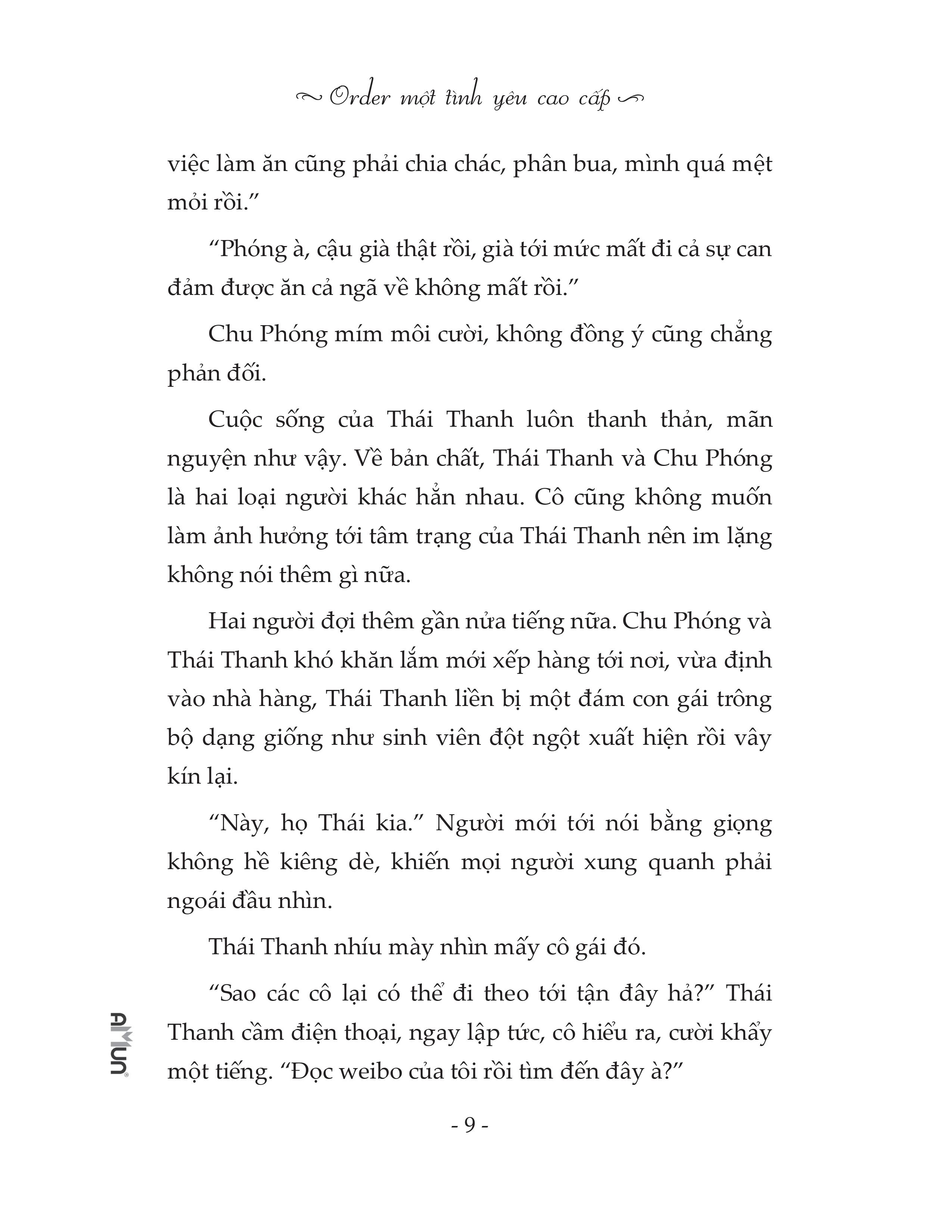 bộ order một tình yêu cao cấp - tập 2