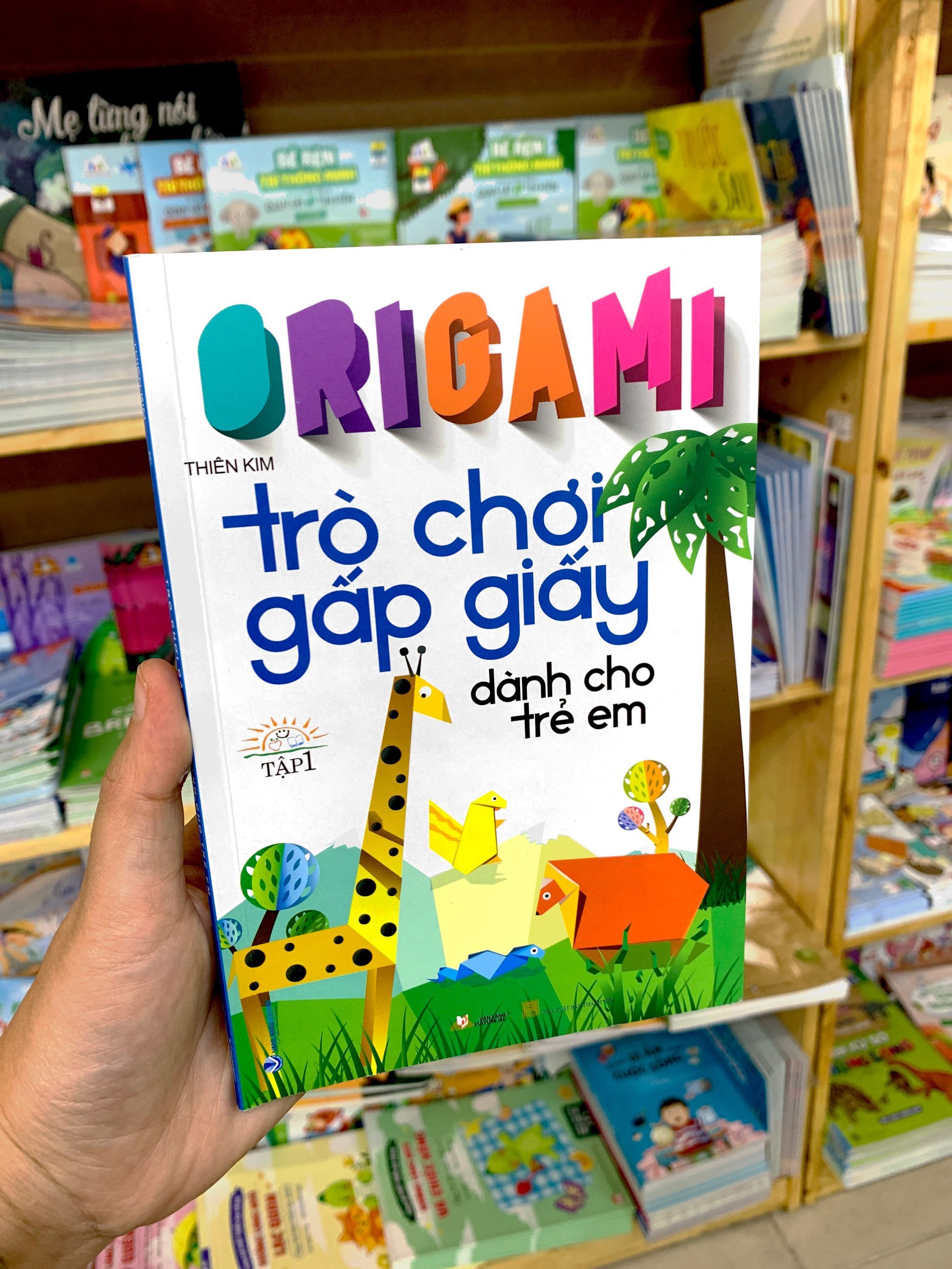 bộ origami trò chơi gấp giấy dành cho trẻ em - tập 1 (tái bản 2023)