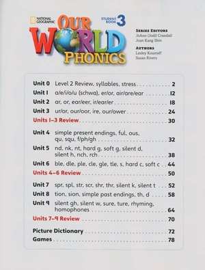 bộ our world ame phonics 3 student book & audio cd