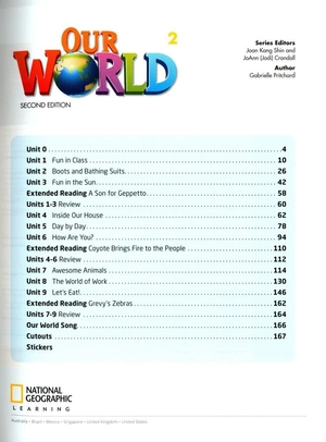 bộ our world american english 2: student's book with online practice 2nd edition