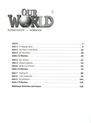 bộ our world american english 3 workbook 2nd edition