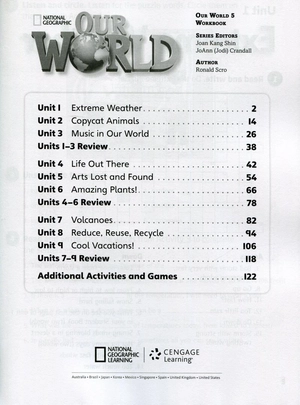 bộ our world american english 5 workbook with audio cd
