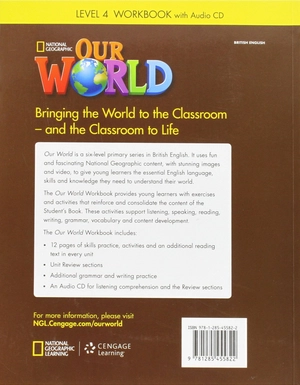 bộ our world british english level 4: workbook with audio cd