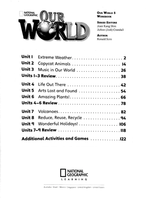 bộ our world british english level 5: workbook with audio cd