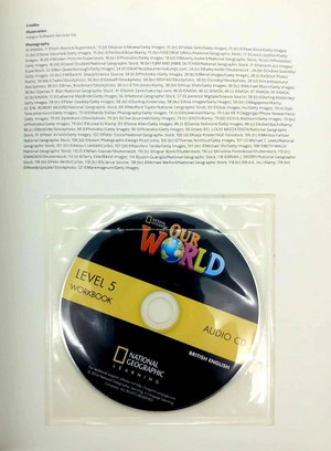 bộ our world british english level 5: workbook with audio cd