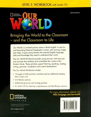 bộ our world british english level 5: workbook with audio cd