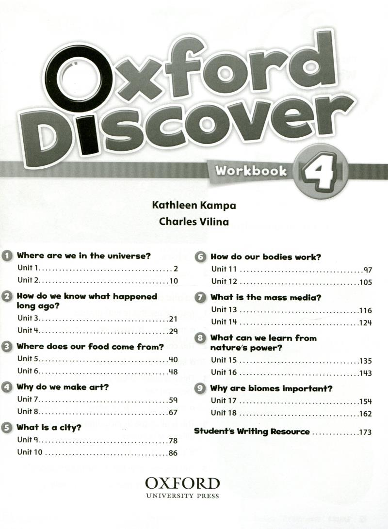 bộ oxford discover 4: workbook