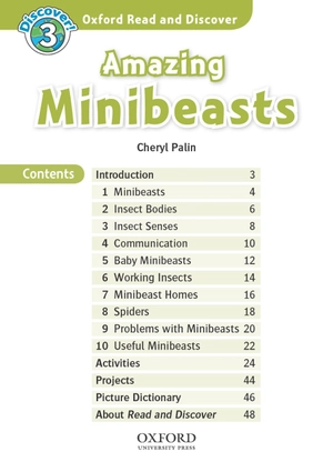 bộ oxford read and discover 3 amazing minibeasts