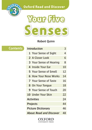 bộ oxford read and discover 3 your five senses