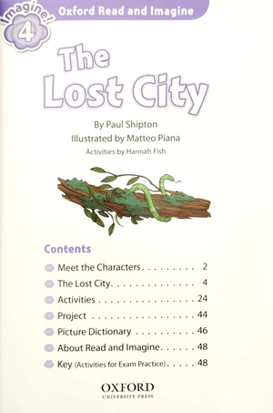 bộ oxford read and imagine 4: the lost city
