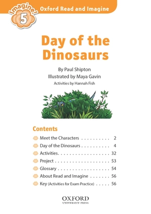 bộ oxford read and imagine 5: day of the dinosaurs