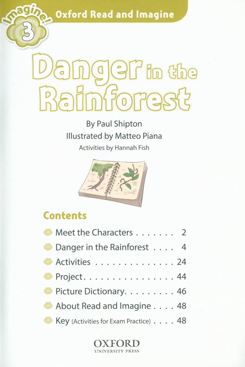 bộ oxford read and imagine: level 3: danger in the rainforest