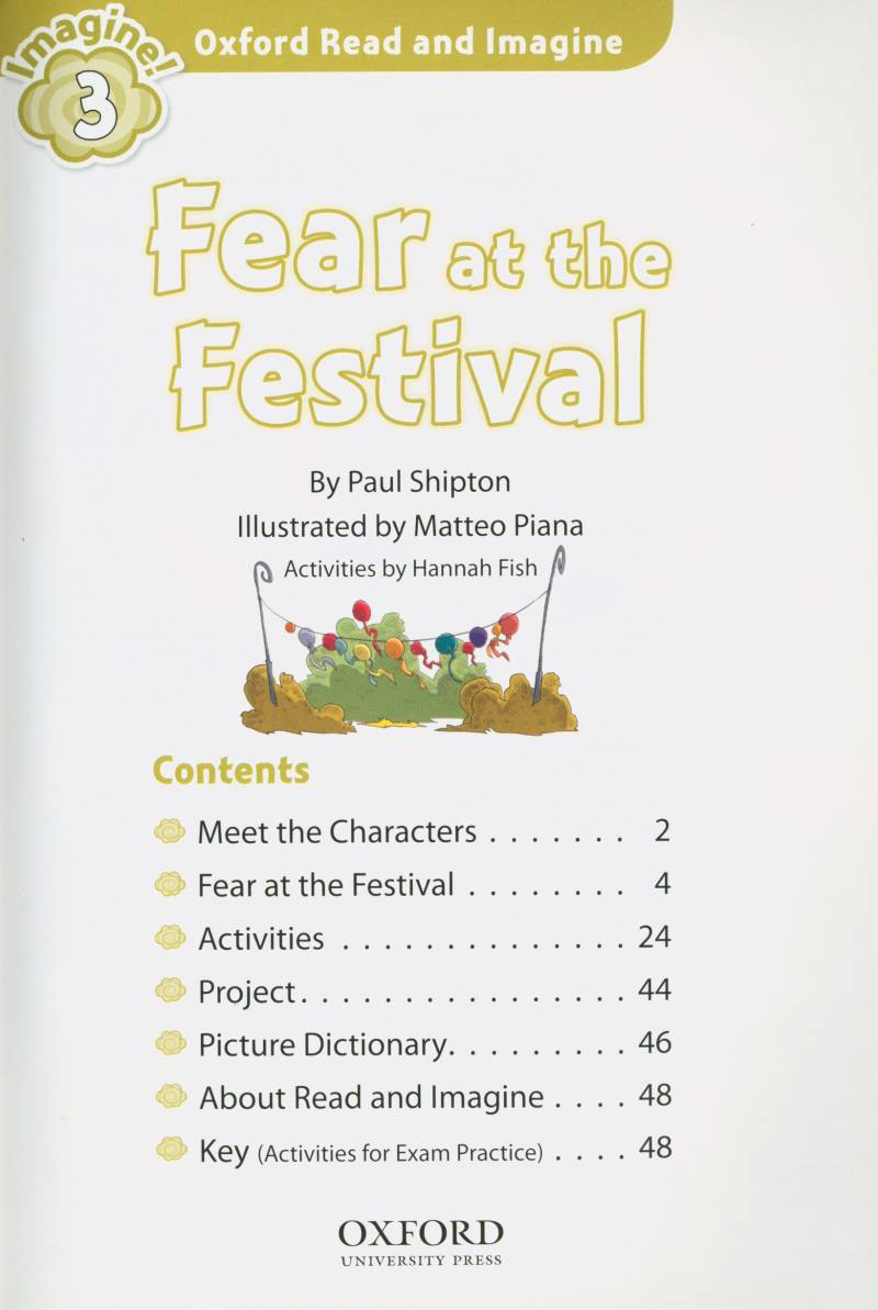 bộ oxford read and imagine: level 3: fear at the festival