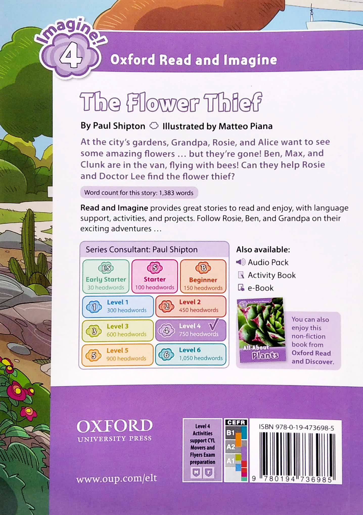 bộ oxford read and imagine level 4: the flower thief