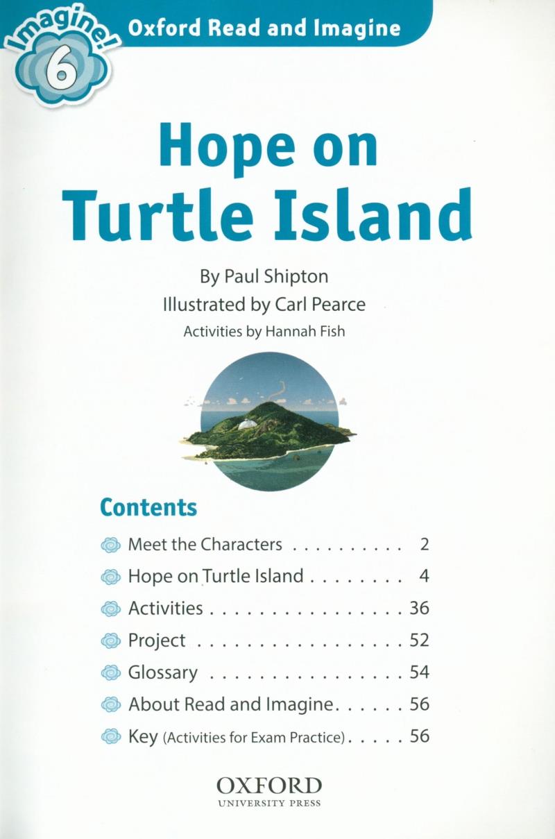 bộ oxford read and imagine: level 6: hope on turtle island