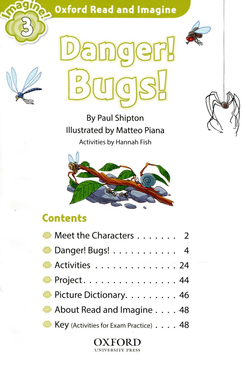 bộ oxford read & imagine: level 3: danger! bugs!