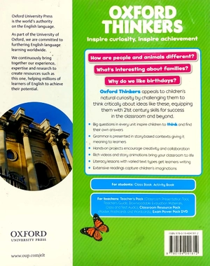 bộ oxford thinkers: level 1: class book