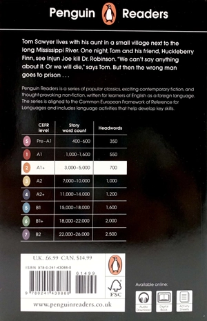 bộ penguin readers level 2: the adventures of tom sawyer