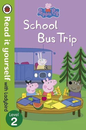 bộ peppa pig: school bus trip - read it yourself with ladybird