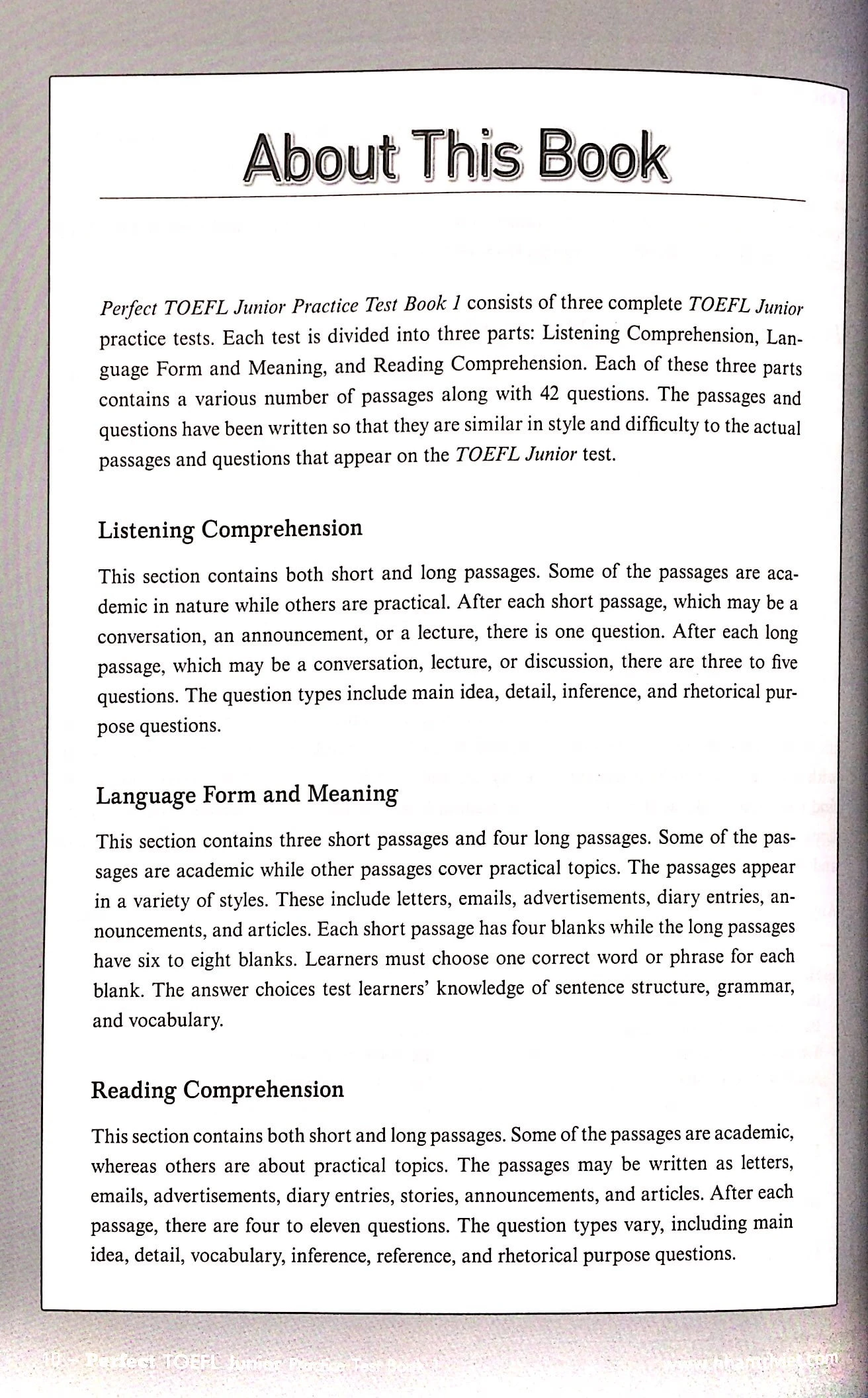 bộ perfect toefl junior_practice test_book 1 (+cd)