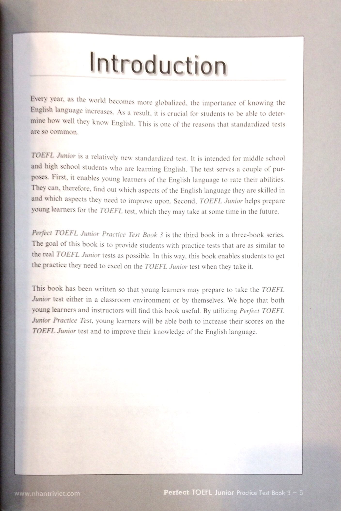 bộ perfect toelf junior_practice test_book 3 (+cd)