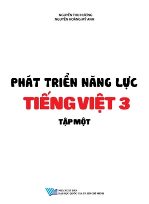 bộ phát triển năng lực tiếng việt 3 - tập 1