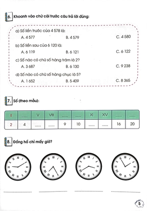 bộ phát triển năng lực toán 3 - tập 2