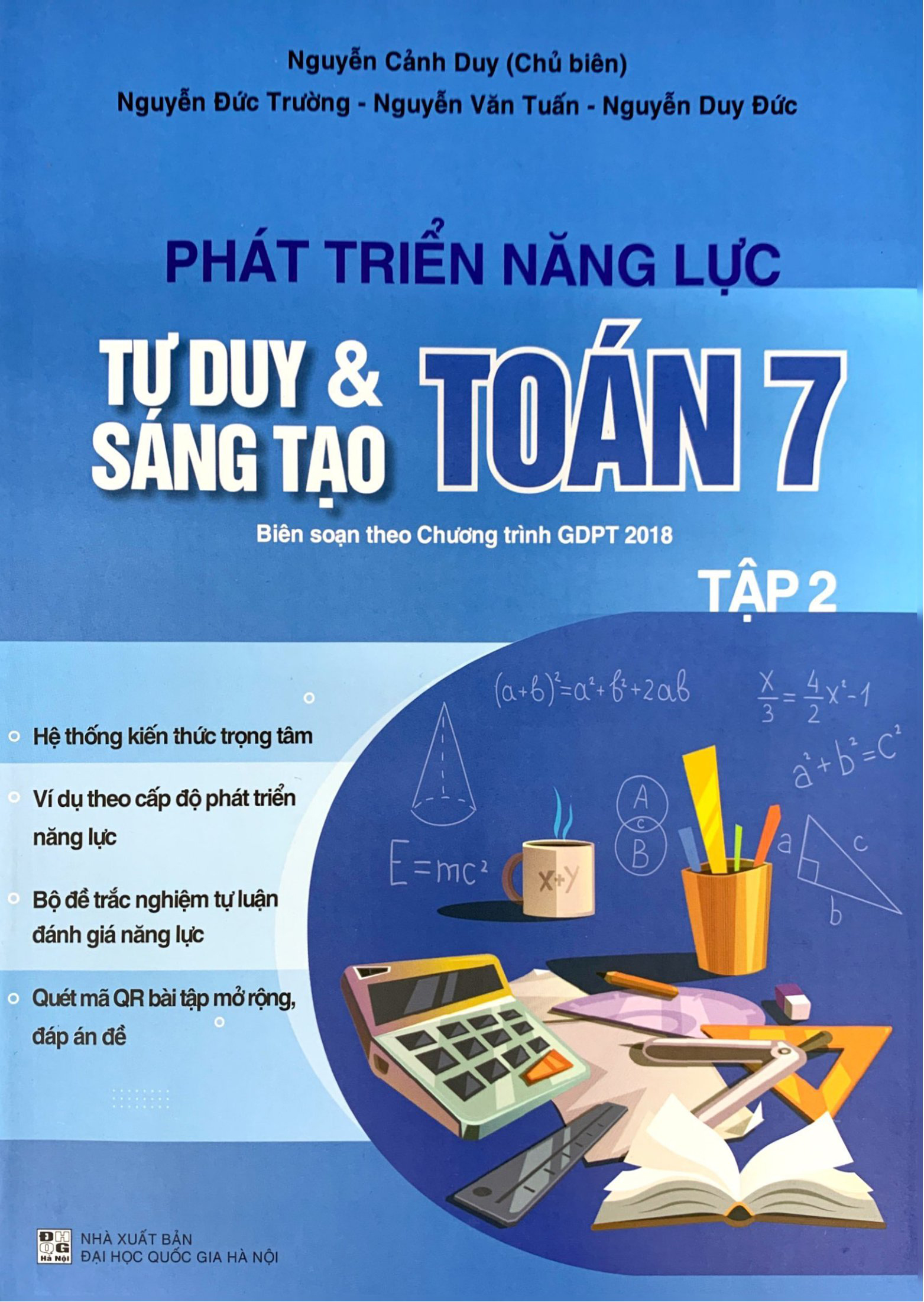 bộ phát triển năng lực tư duy và sáng tạo toán 7 - tập 2 (biên soạn theo chương trình giáo dục phổ thông 2018)