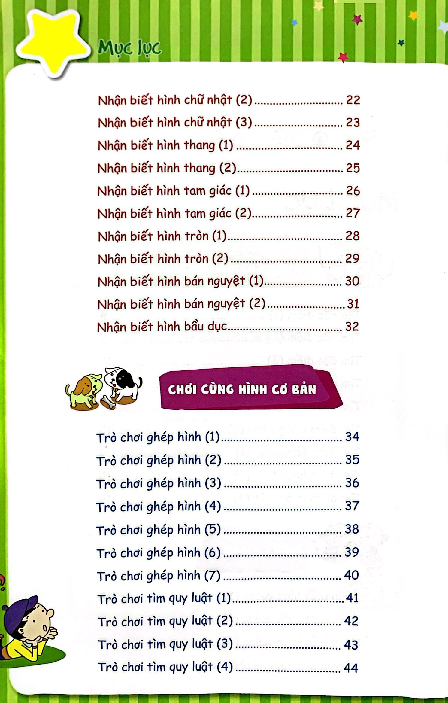 bộ phát triền tiềm năng toán học cho trẻ - toán học cho trẻ mẫu giáo - lớp chồi 1