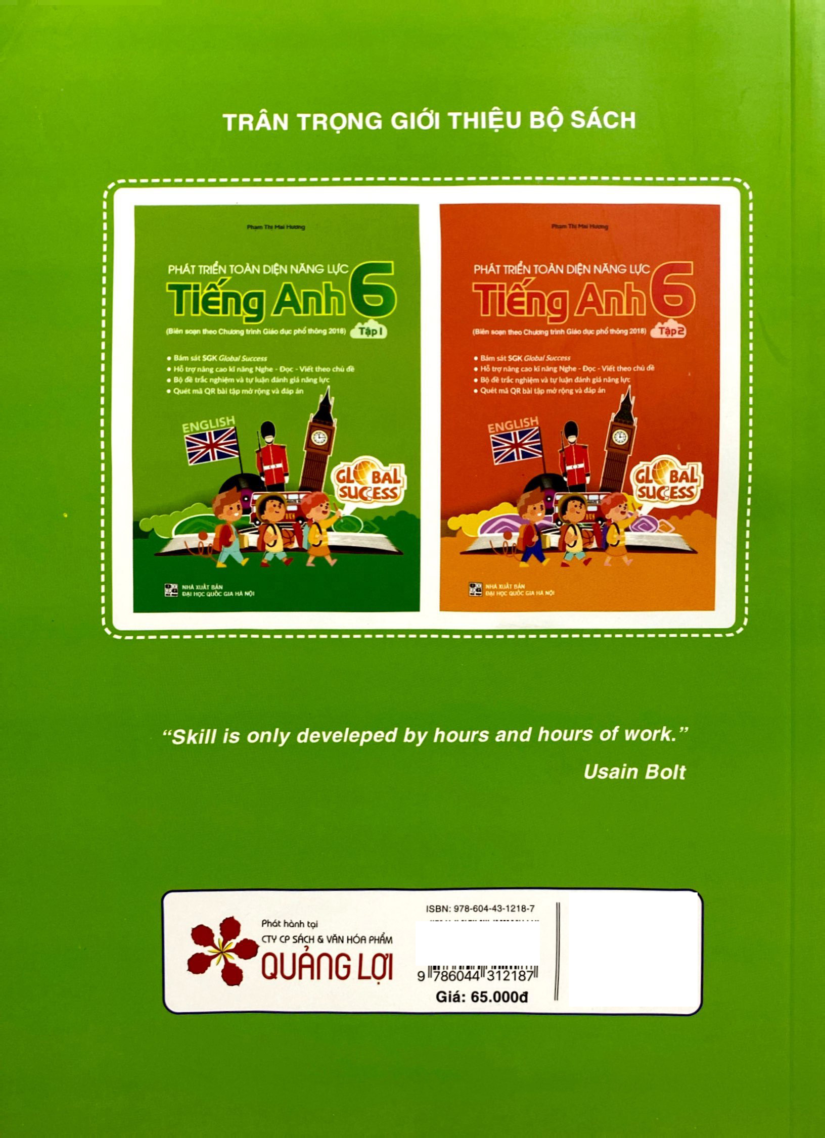 Bo
						
										
										Phat Trien Toan Dien Nang Luc Tieng Anh 6 - Tap 1 (Theo Chuong Trinh Giao Duc Pho Thong 2018)