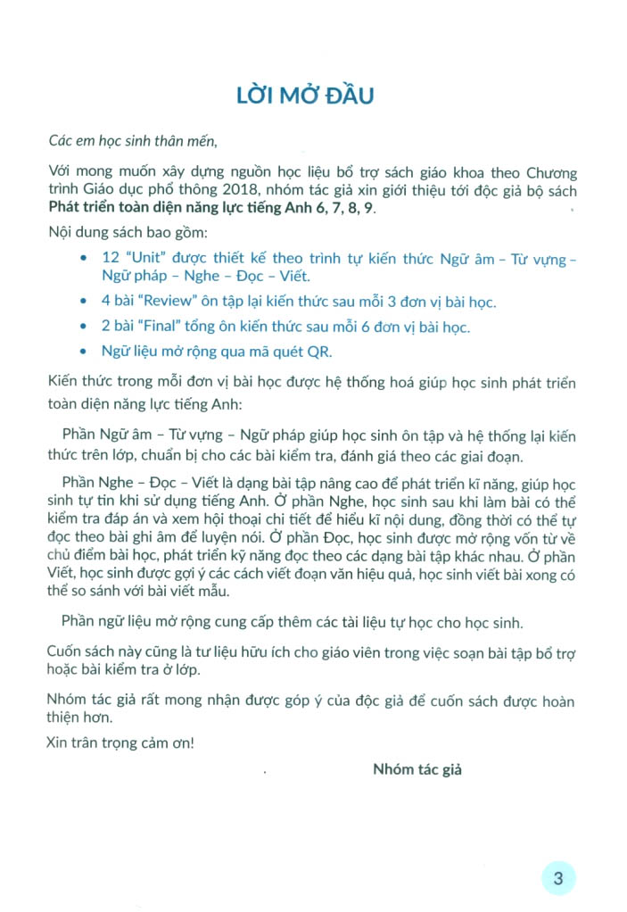 bộ phát triển toàn diện năng lực tiếng anh 7 - tập 1 (biên soạn theo chương trình gdpt 2018)